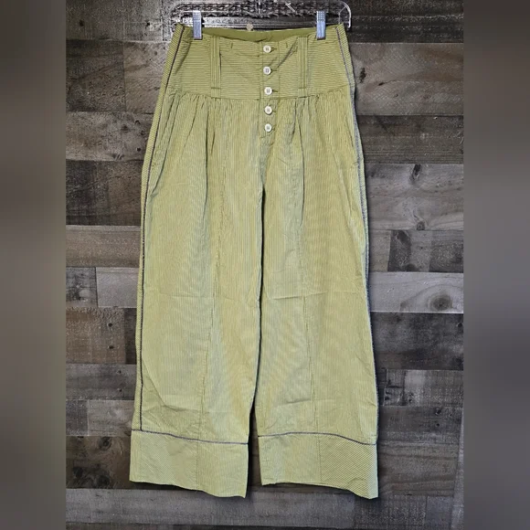 Free People Good Call Striped Pull On Trousers - Picture 5 of 8